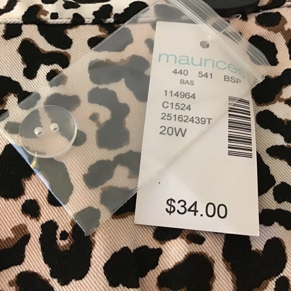 Skirt 20W Wrap Blush/Cream/Brown Leopard NWT - Picture 4 of 7